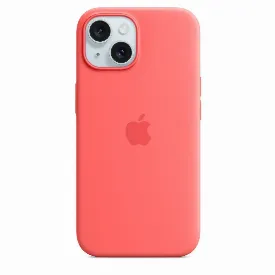 Чехол Apple iPhone 15 Plus Silicon Case, Guava, розовый